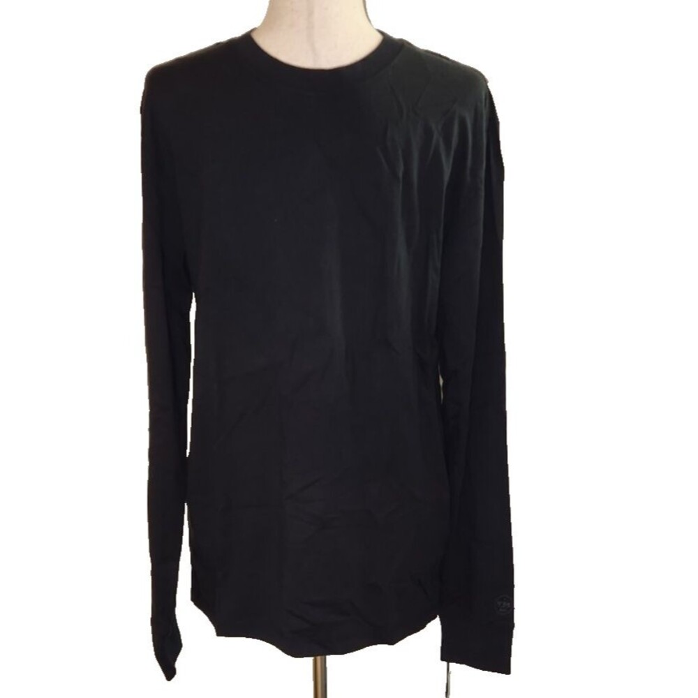 Allbirds Men's Organic Cotton Long Sleeve Tee Natural Black Size Small - Picture 6 of 8